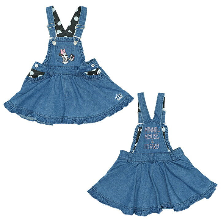 楽天市場 ディズニー デニム フレア ジャンパースカート 5470k ベビードール Babydoll 子供服 ベビー キッズ 男の子 女の子 Disney Collection Babydoll