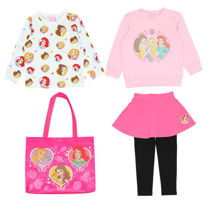 楽天市場 New ディズニー プリンセス キャラクター 福袋 5678k ベビードール Babydoll 子供服 ベビー キッズ 男の子 女の子 Disney Collection Babydoll