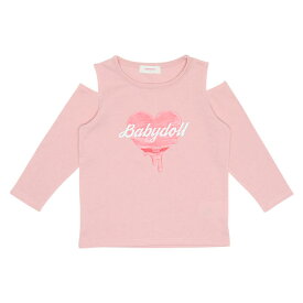 【40％OFF アウトレットSALE】 肩出し ロンT 7018K ベビードール BABYDOLL 子供服 ベビー キッズ 女の子