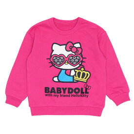 ＼最大1000円OFFクーポン配布中／NEW サンリオ サングラス トレーナー 7688K ベビードール BABYDOLL 子供服 ベビー キッズ 女の子 ハローキティ クロミ グッズ コラボ