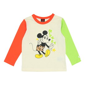 2/2～ 【S40 ファイナル】 ディズニー クレイジー 切替 ロングTシャツ 7921K ベビードール BABYDOLL 子供服 ベビー キッズ 男の子 女の子 DISNEY★Collection