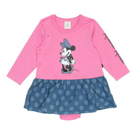 【S50】 ディズニー デニムキャラクター 切替 ロンパース 8197B ベビードール BABYDOLL 子供服 ベビー 男の子 女の子 DISNEY★Collection ベビー服