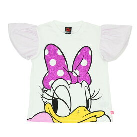 【S20】 ディズニー 袖チュール Tシャツ 8093K ベビードール BABYDOLL ベビー キッズ 男の子 女の子 DISNEY★Collection BIGフェイス