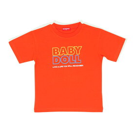 【50％OFF アウトレットSALE】 親子お揃い ネオンロゴ Tシャツ 8374K ベビードール BABYDOLL 子供服 ベビー キッズ 男の子 女の子