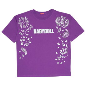 NEW 親子お揃い 蓄光 ペイズリーTシャツ 9367A ベビードール BABYDOLL 大人 ユニセックス 男女兼用 レディース メンズ