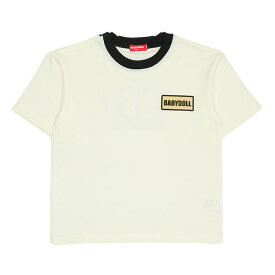 4/1NEW 親子お揃い 箔ワッペン Tシャツ 9429K ベビードール BABYDOLL ベビー キッズ 男の子 女の子