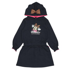 【S30】 ディズニー ミニー 耳付き ワンピース 9850K ベビードール BABYDOLL 子供服 ベビー キッズ 女の子 DISNEY 長袖 ハロウィン 衣装 仮装 コスプレ コスチューム クリスマス