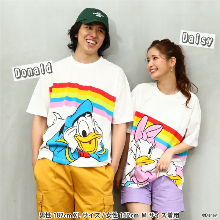 楽天市場】【S30】 親子お揃い ディズニー つながる レインボー T  
