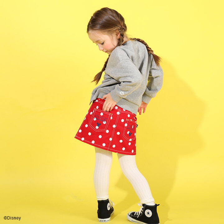 楽天市場】【S30】 ディズニー ドット スカート 4649K ポケット付き  