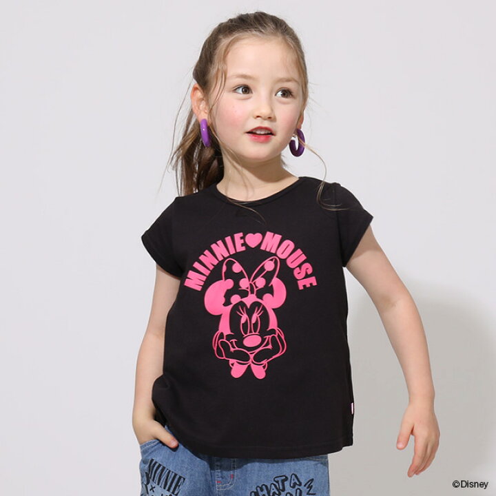 楽天市場 ディズニー ガールズ キャラクター Tシャツ 5063k ベビードール Babydoll 子供服 ベビー キッズ 男の子 女の子 Disney Collection ハッピープライス プリンセス ミニー デイジー Babydoll