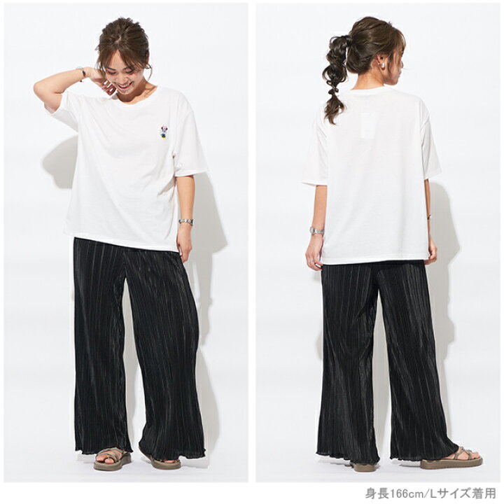 楽天市場 親子お揃い ディズニー 刺繍 Tシャツ 5066a ベビードール Babydoll 子供服 大人 レディース Disney Collection Babydoll