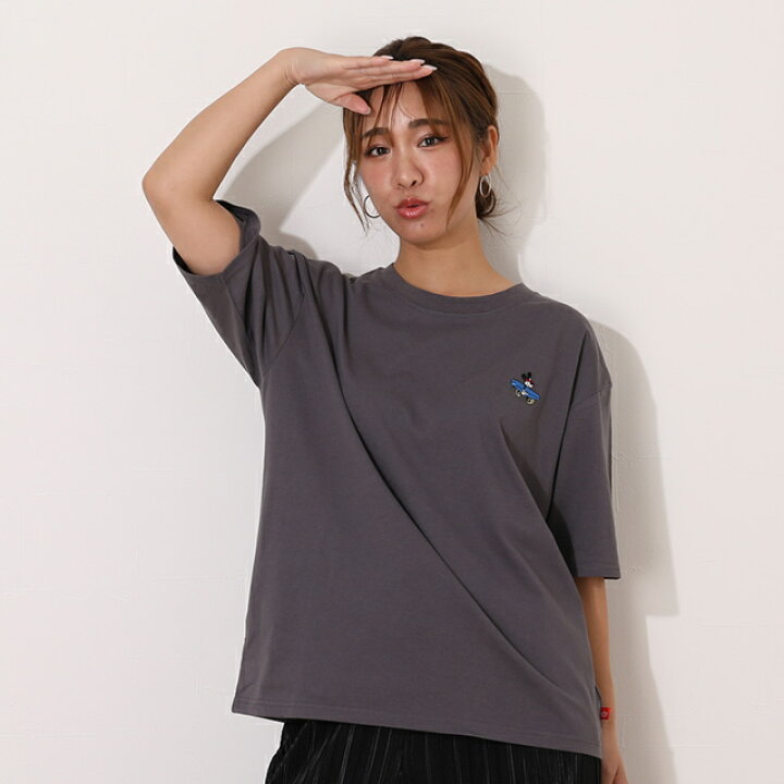 楽天市場 親子お揃い ディズニー 刺繍 Tシャツ 5066a ベビードール Babydoll 子供服 大人 レディース Disney Collection Babydoll