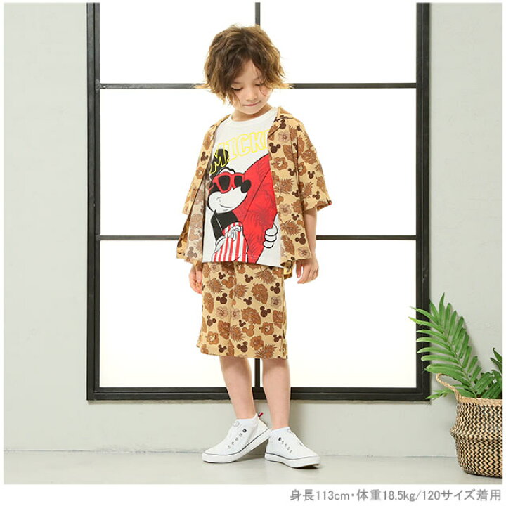 子供服 ハーフパンツ 5123k Babydoll Disney キッズ ディズニー トップス別売 ドライ ベビードール リゾート 女の子 男の子 22春夏新作 リゾート