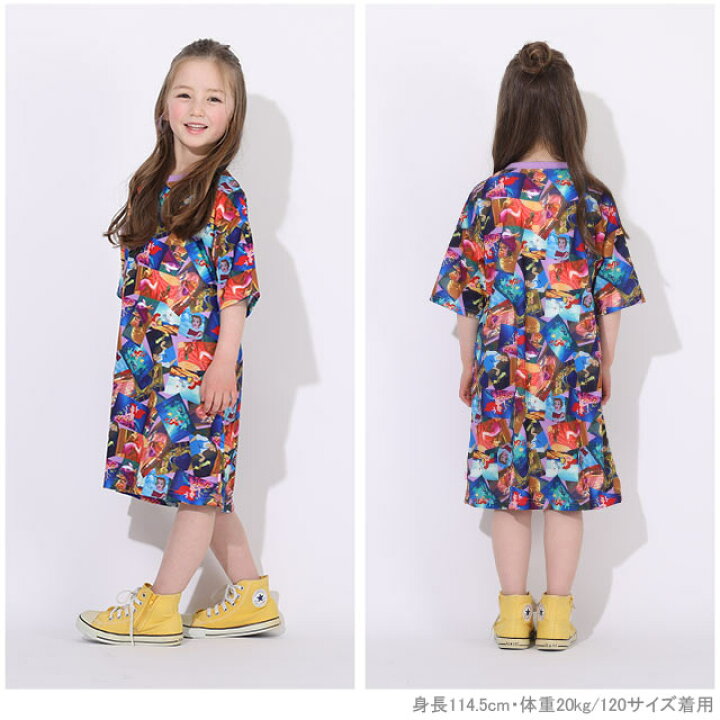 楽天市場 ディズニー シーン総柄 ワンピース 5435k ベビードール Babydoll 子供服 ベビー キッズ 女の子 Disney Collection Babydoll