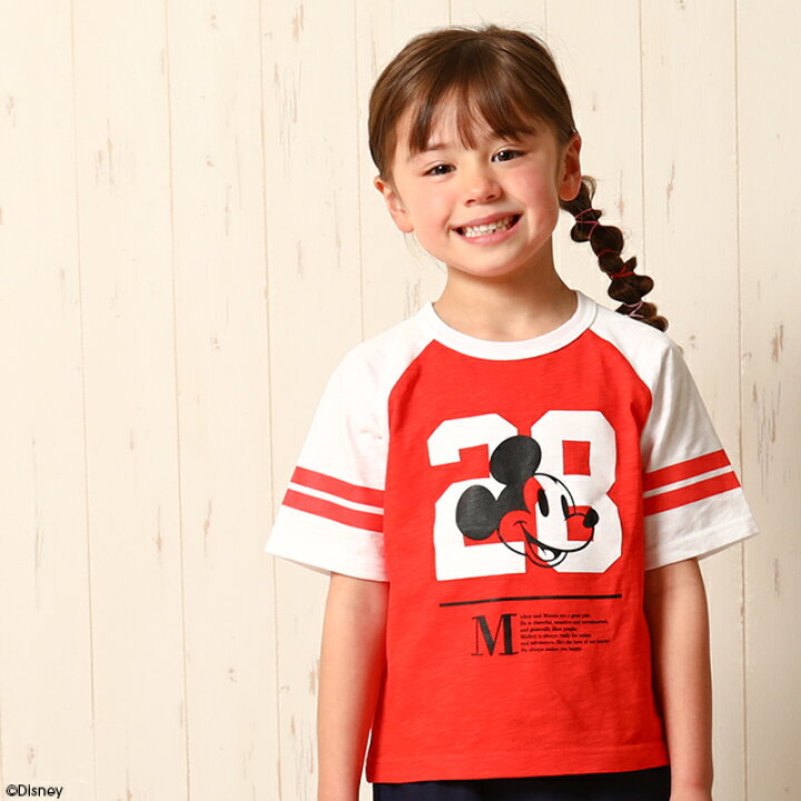 楽天市場 11 24一部再販 S サマー ディズニー ラグラン Tシャツ 6550k ベビードール Babydoll 子供服 ベビー キッズ 男の子 女の子 Disney Collection Babydoll