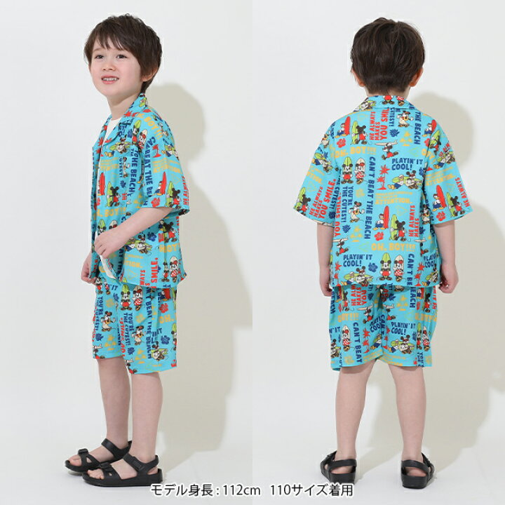 楽天市場】【S30】 親子お揃い ディズニー 総柄 リゾート シャツ 9495K  