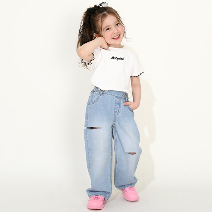 楽天市場】2/7NEW Tシャツ × フリル サロペット セット 0348K ベビー 