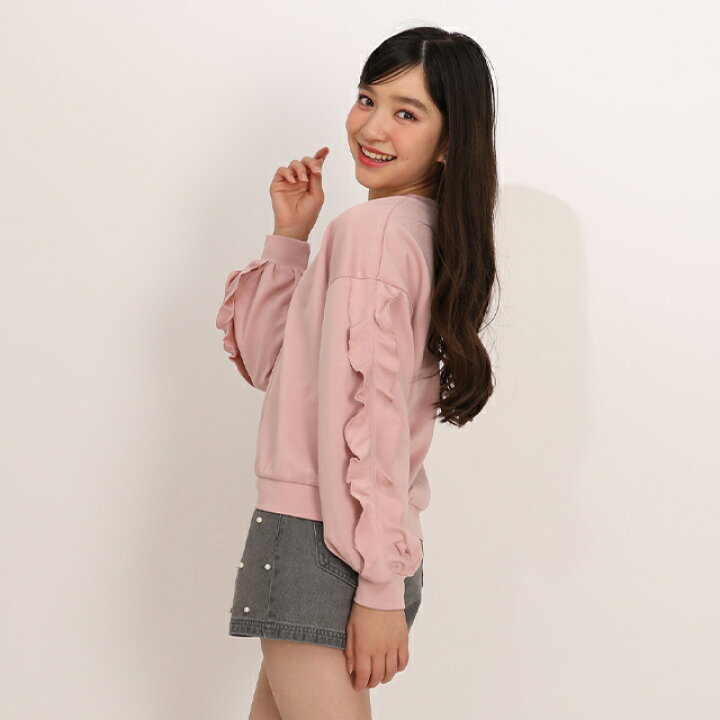 楽天市場】【40％OFF SALE】 PINKHUNT フリル袖 トレーナー 1224K 