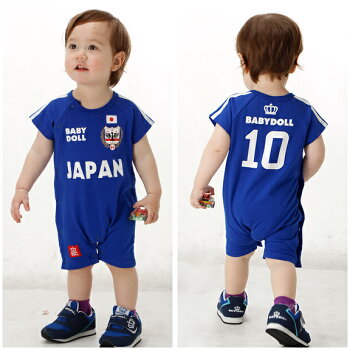 3/30NEWサッカーロンパース-ベビーキッズベビードールBABYDOLL-0551B_ss
