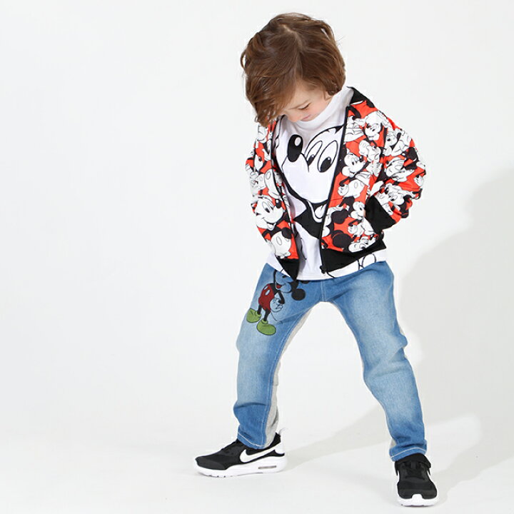 子供服 ロングパンツ 5390k Babydoll Disney キッズ ディズニー デニムパンツ ベビードール ワッペン 女の子 男の子 人気ブランド多数対象 ワッペン