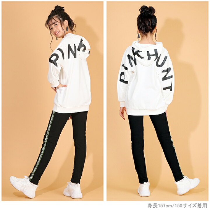 楽天市場 50 Off アウトレットsale Pinkhunt ピンクハント ビッグロゴ パーカー 4699k ベビードール Babydoll 子供服 キッズ ジュニア 女の子 Ph Babydoll
