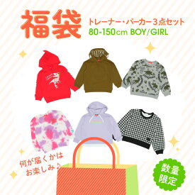 【pt】NEW 【送料無料】 通販限定 BD 福袋 トレーナー フード付パーカー 3点セット 6552 ベビードール BABYDOLL 子供服 ベビー キッズ 男の子 女の子