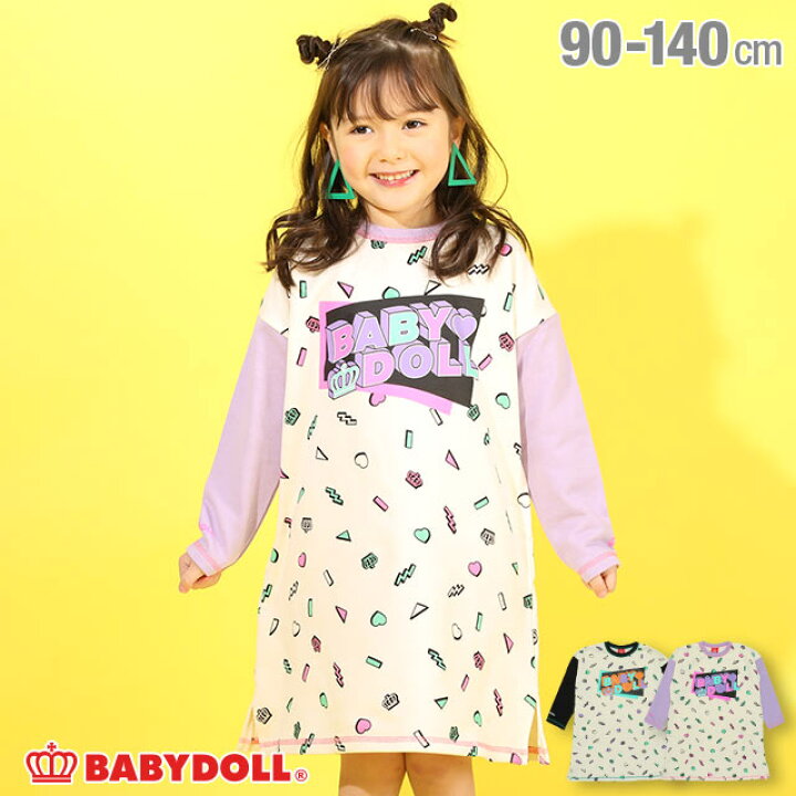 楽天市場 50 Off アウトレットsale モチーフ 総柄 ワンピース 47k ベビードール Babydol 子供服l ベビー キッズ 女の子 Babydoll