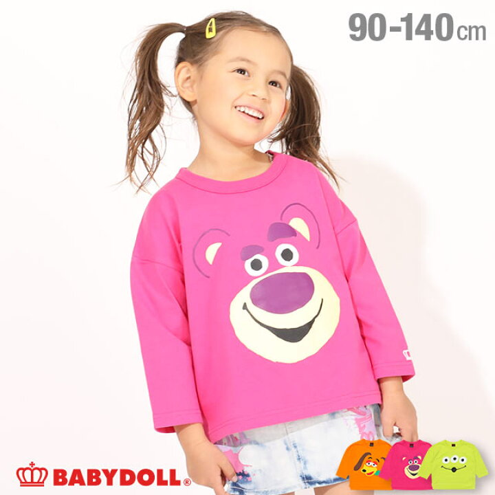 楽天市場 S50 ディズニー Bigフェイス ドルマン ロンt 4855k ベビードール Babydol 子供服l ベビー キッズ 男の子 女の子 Disney Collection Babydoll