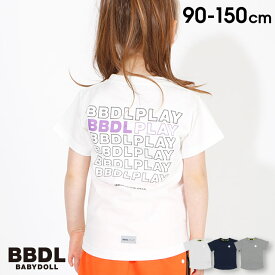 【50％OFF アウトレットSALE】 通販限定 BBDL(ビー・ビー・ディー・エル) バック ロゴ Tシャツ 3953K ベビードール BABYDOLL 子供服 ベビー キッズ 男の子 女の子