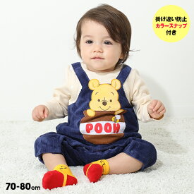 NEW ディズニー プー サロペット ロンパース 8523B ベビードール BABYDOLL 子供服 ベビー キッズ 男の子 女の子 DISNEY★Collection ベビー服