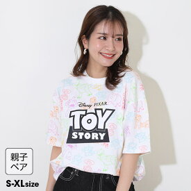 ＼最大1000円OFFクーポン配布中／4/15NEW 親子お揃い ディズニー トイ・ストーリー 総柄 Tシャツ 9460A ベビードール BABYDOLL 大人 ユニセックス 男女兼用 レディース メンズ トイストーリー