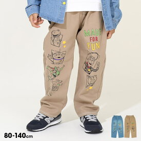 【S50】 ディズニー トイストーリー ストレート ロングパンツ 9616K ベビードール BABYDOLL 子供服 ベビー キッズ 男の子 女の子 DISNEY トイ・ストーリー デニムパンツ ジーンズ チノパン ツイルパンツ
