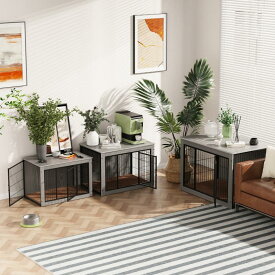 ＼15日迄 2000円クーポン配布中／楽天1位☆Alebert 犬ケージ 犬ゲージ サークル ゲージ ケージ いぬケージ ペットサークル ペットゲージ ゲージ 木製 屋根付き 小型犬 中型犬 ペット ウッディサークル インテリア 毛布付き おしゃれ 猫ケージ ギフト プレゼント