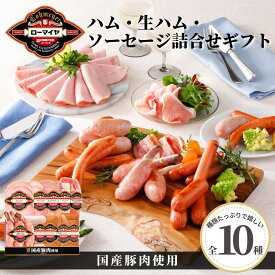 ハム 生ハム ソーセージ 10種 詰合せ ギフト 母の日 父の日 ギフト 送料無料 食品 肉 お肉 ローマイヤ スターゼン お中元 国産豚肉 国産 豚肉 プレゼント のし対応 のし 贈り物 内祝い 贈り物 自宅用 お取り寄せ 熨斗 ギフト 御中元