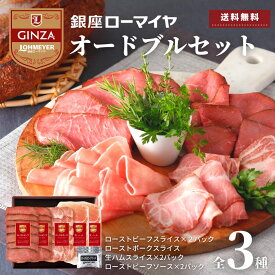母の日 ギフト 予約販売 お肉 オードブル ギフト 銀座ローマイヤ 冷凍 ハム ローストビーフ ローストポーク 生ハム セット 詰合せ 送料無料 食品 豚肉 グルメ スライス済 個包装 ソース付 食品 お肉 ローマイヤ プレゼント のし 贈り物 御祝 パーティー お取り寄せ 父の日
