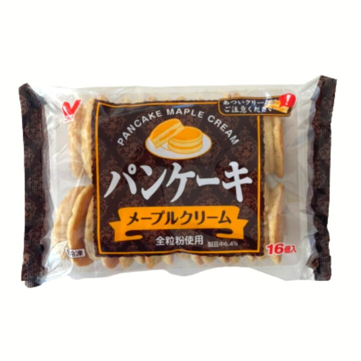 ミニ パンケーキ 16個入 3袋 送料無料 メープルクリーム ニチレイ 冷凍 ホットケーキ お弁当 おやつ 朝食 自然解凍 電子レンジ メープル 値引き