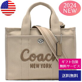 【クーポンあり】コーチ COACH トートバッグ レディース ショルダーバッグ CARGO TOTE26 コンパクト 小さめ ミニバッグ オフィス 通勤 通学 カジュアル ベージュ CP164 LHVRA 【新品】【ブランド】プレゼント ラッピング無料 ギフト 送料無料 あす楽 父の日 母の日 誕生日