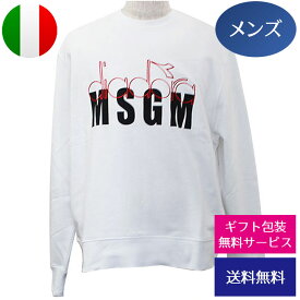 MSGM エムエスジーエム メンズ長袖トレーナー ウェア アパレル FELPA/SWEATSHIRT 2440MM307 184194 01//2440MM307-184194-01【新品】【ブランド】プレゼント ラッピング無料 ギフト 送料無料 あす楽 父の日 母の日 誕生日