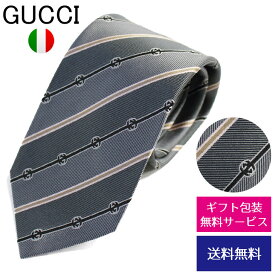 【クーポンあり】グッチ ネクタイ GUCCI レギュラータイ シルク ストライプ GGロゴ インターロッキングG 499696 4B002 1265//499696-4B002-1265-HC【新品】【ネクタイ ブランド】【ブランド】プレゼント ラッピング無料 ギフト 送料無料 あす楽 父の日 母の日 誕生日