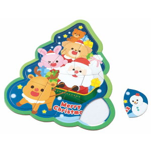 わくわくクリスマスツリーパズル 21555 パズル クリスマスツリー 12ピース クリスマス おもちゃ クリスマスプレゼント プレゼント ギフト 子ども 幼稚園 保育園 小学生 子供会 玩具 オモチャ
