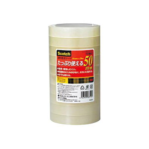 スリーエム スコッチ 透明粘着テープ18mm (10巻入)500-3-18-10P
