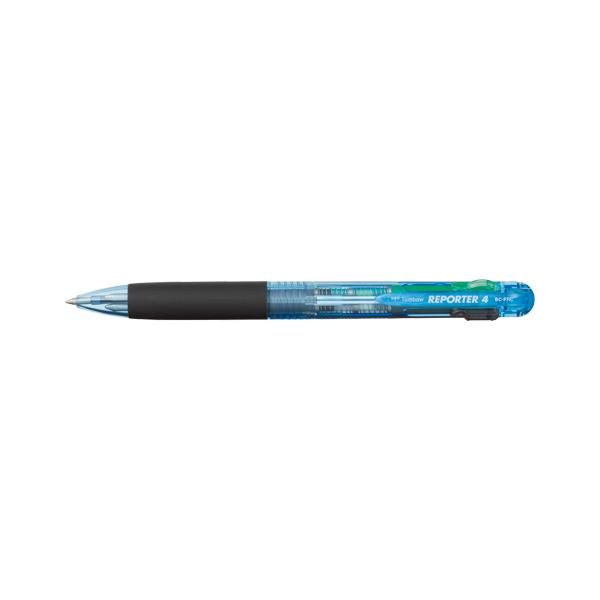 トンボ鉛筆４色ボールペン リポーター４ 透明ブルーBC-FRC40 - 筆記具