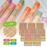 2ダースからメール便無料! 名入れ 鉛筆 トンボ鉛筆 ハローネイチャー かきかた鉛筆 B 2B 4B 6B バンドウ…
