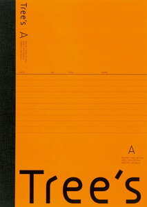 日本ノート・極東ノート キョクトウ Tree's・セミB5・7mm罫・オレンジ UTR3AOR