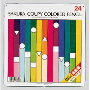 サクラクレパス クーピー色鉛筆24色（スタンダード） （PFY24）