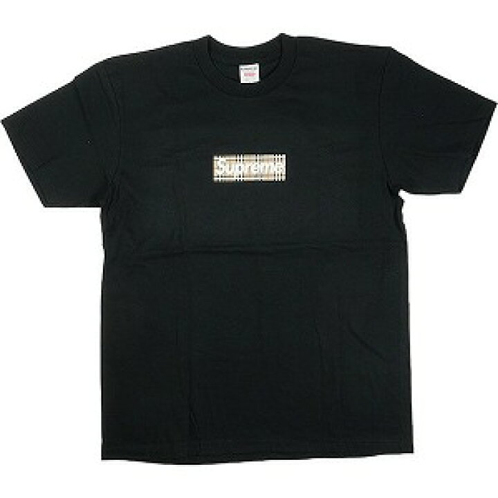 楽天市場】SUPREME シュプリーム ×Burberry 22SS Box Logo Tee Black