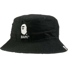 A BATHING APE ア ベイシング エイプ BUCKET HAT BLACK バケットハット 黒 Size 【L】 【新古品・未使用品】 20791571