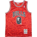 A BATHING APE ア ベイシング エイプ ×BULLS Jordan Basketball Shirt タンクトップ 赤 Size 【L】 【中古品-非常に良い】 20793275