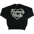 HUMAN MADE ヒューマンメイド 24SS LOW GAUGE KNIT SWEATER Black HM27CS038 ハートセーター 黒 Size 【M】 【新古品・未使用品】 20793390