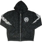 CHROME HEARTS クロム・ハーツ W/BLACK CEMRTY PRINT ZIP HOODIE BLACK ジップパーカー 黒 Size 【L】 【新古品・未使用品】 20793752